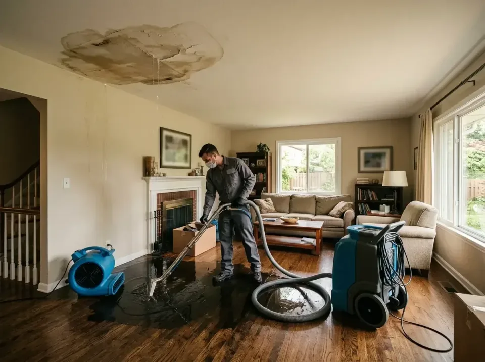 attic-pipe-burst-ceiling-drip-008 — frequently asked questions, Water Damage Restoration & Carpet Care in Bellevue, IA